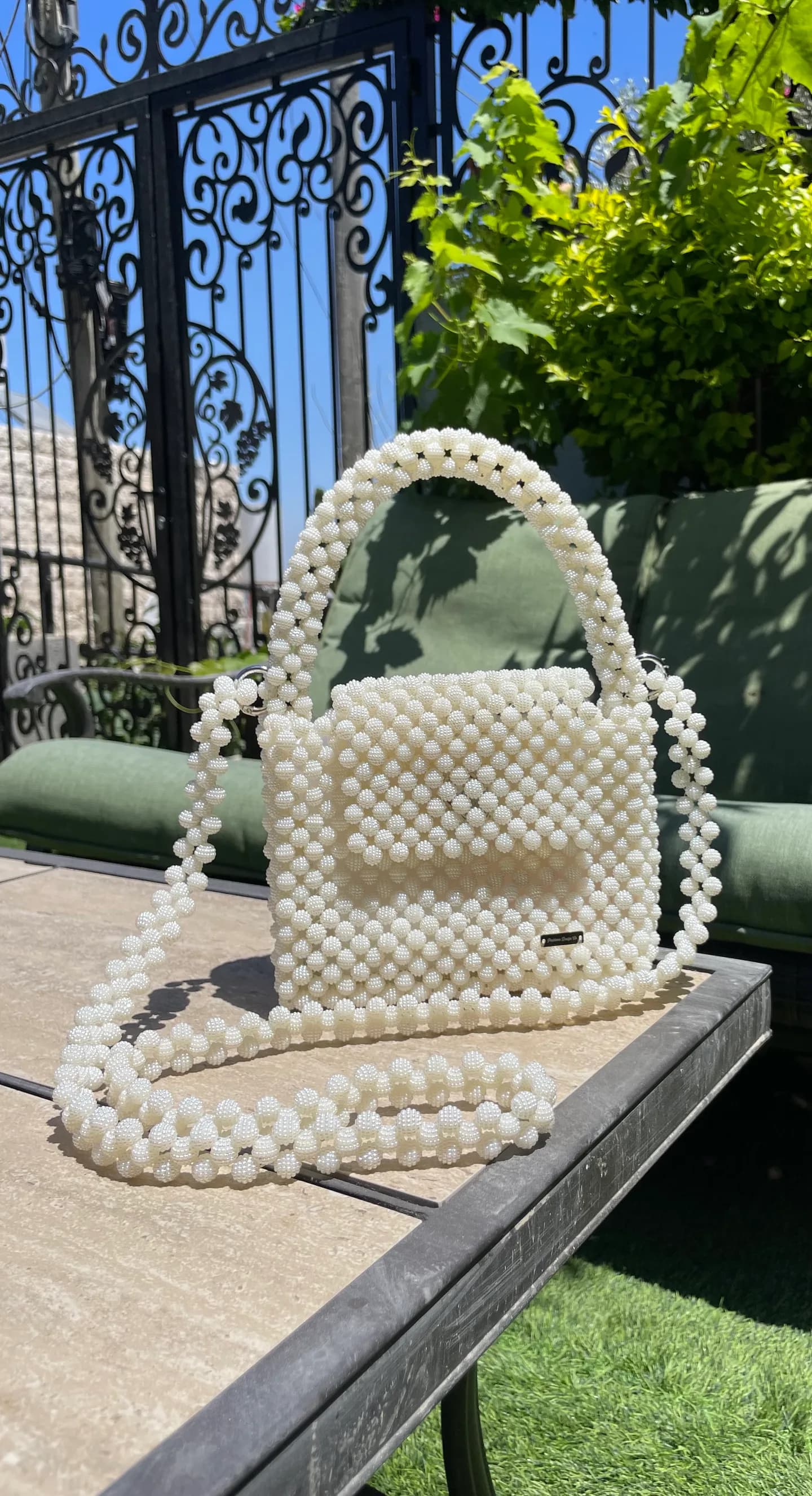 Белая акриловая сумка 👜